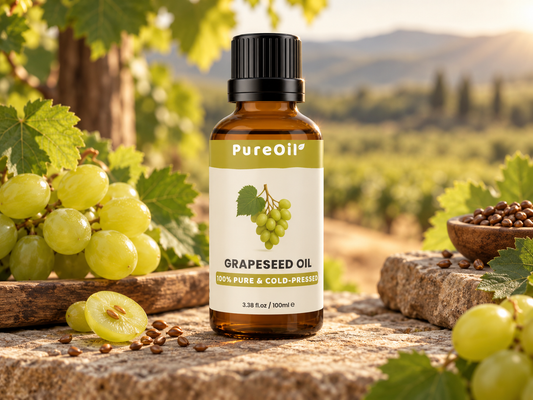 PureOil® Druivenpitolie met druiven en druivenpitten