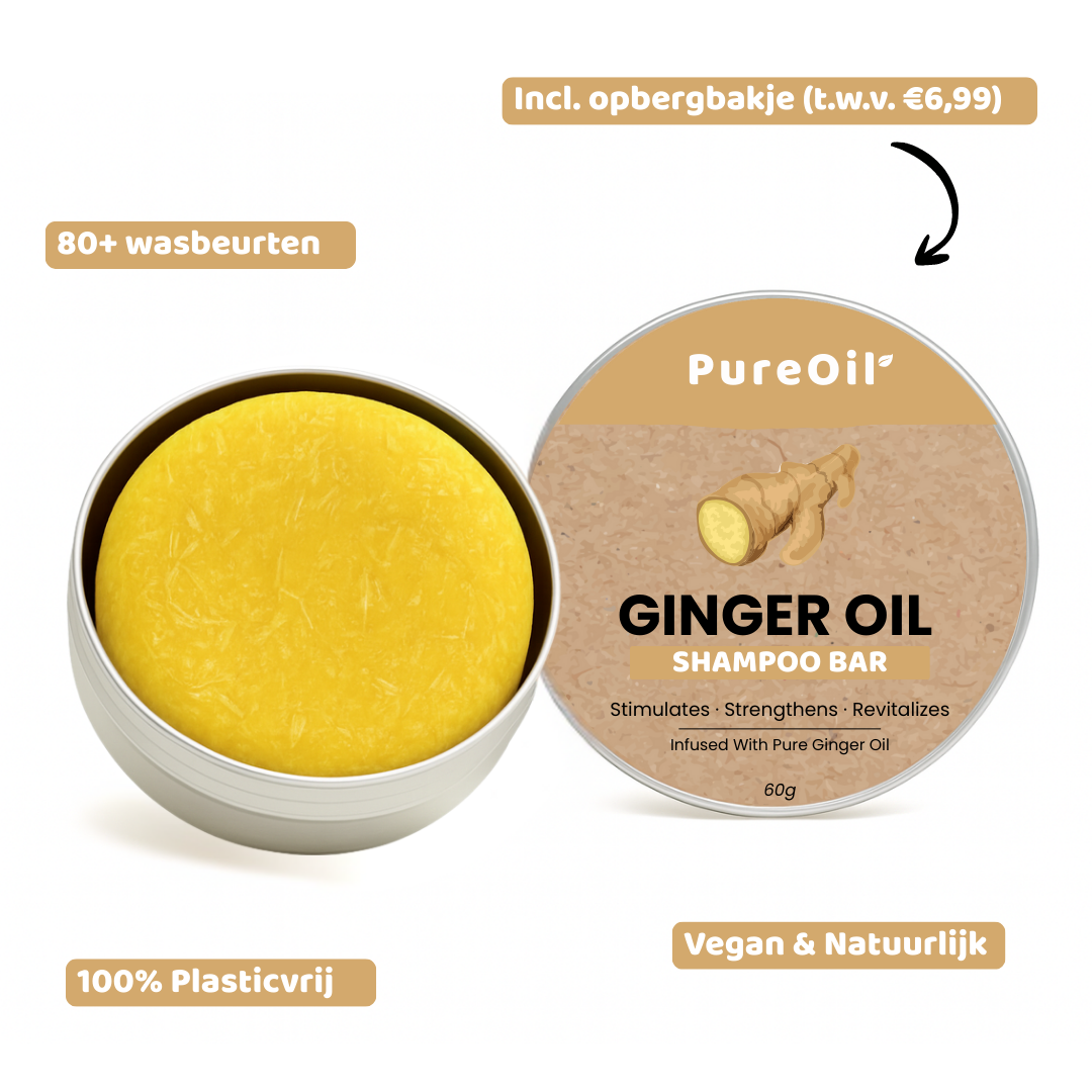 Ginger Shampoo Bar - 100% Natuurlijk
