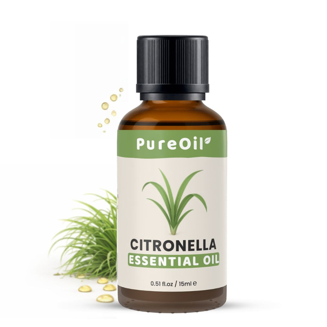 Citronella Etherische Olie 100% Puur & Stoomgedestilleerd