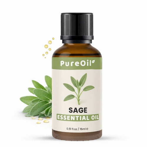 Salie Etherische Olie 100% Puur & Stoomgedestilleerd