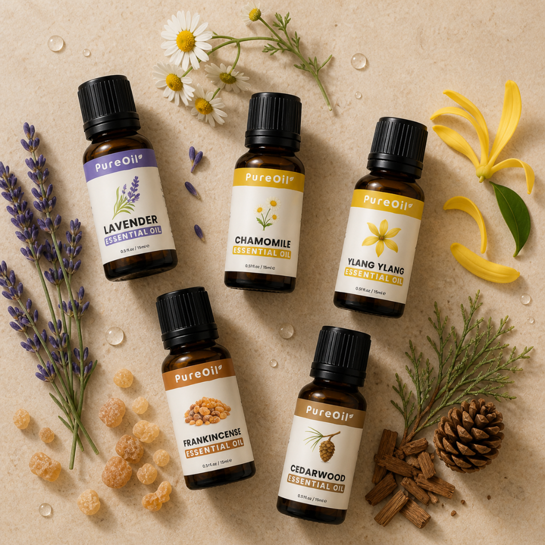 Etherische Oils set: Calms & relaxs