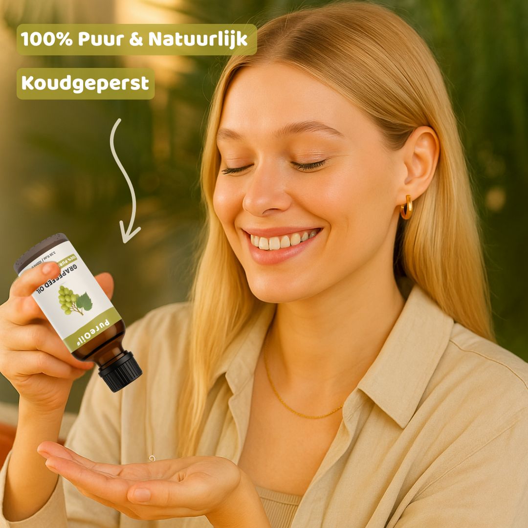 Druivenpit Olie (100ML) – 100% Puur & Koudgeperst