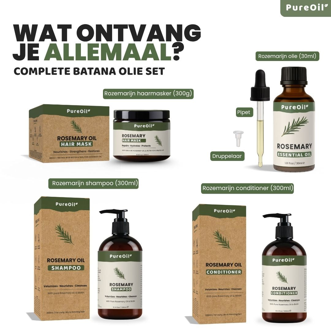 Rozemarijn Olie Haargroei Set