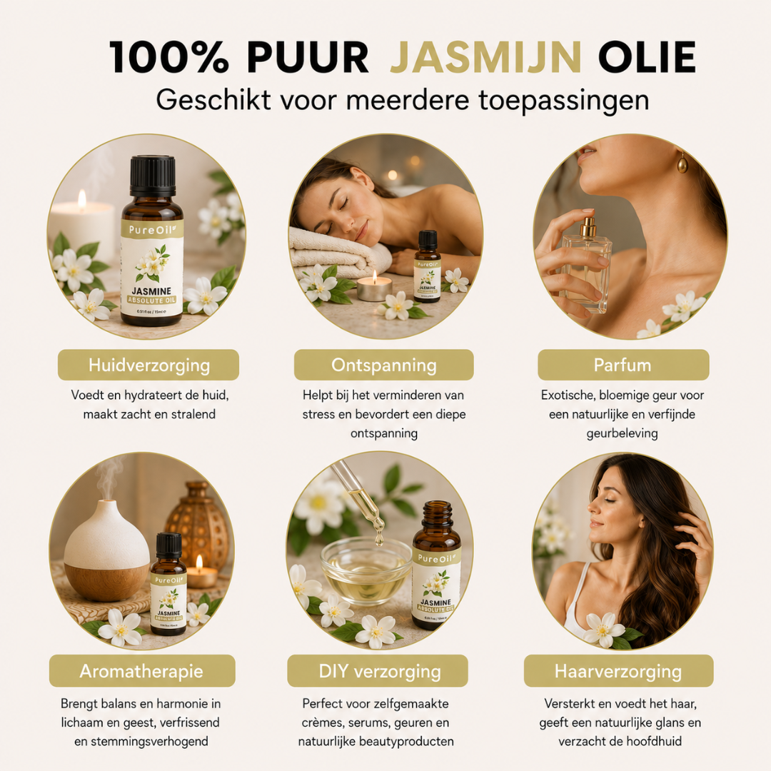 Ätherisches Jasminöl 100 % rein & dampfdestilliert