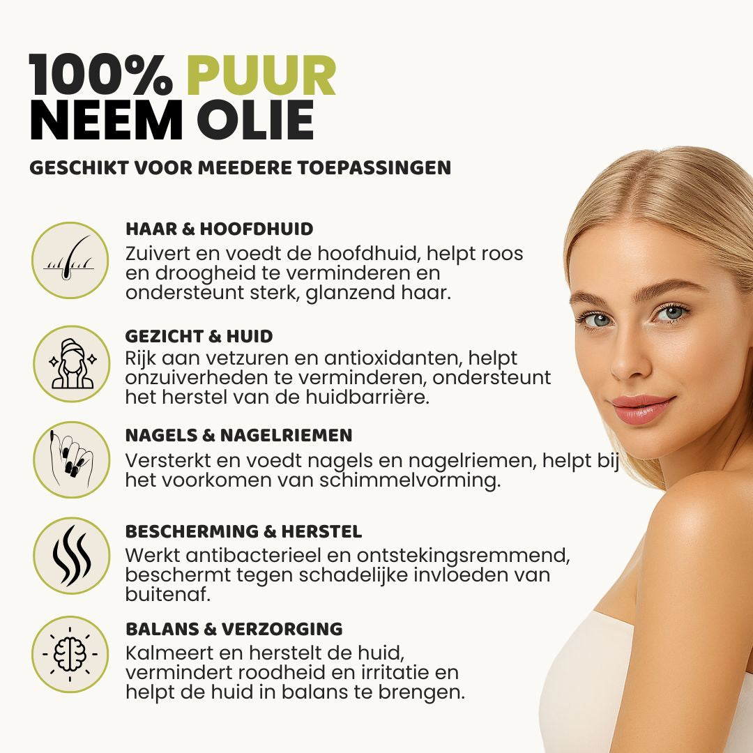 Neem Olie (100ML) – 100% Puur & Koudgeperst