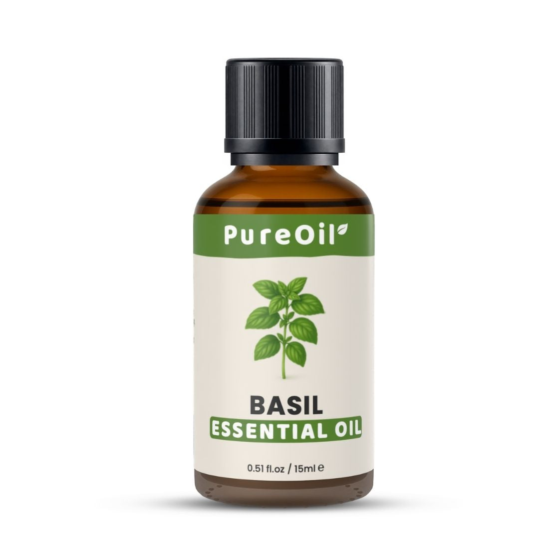 Basilicum Etherische Olie 100% Puur & Stoomgedestilleerd