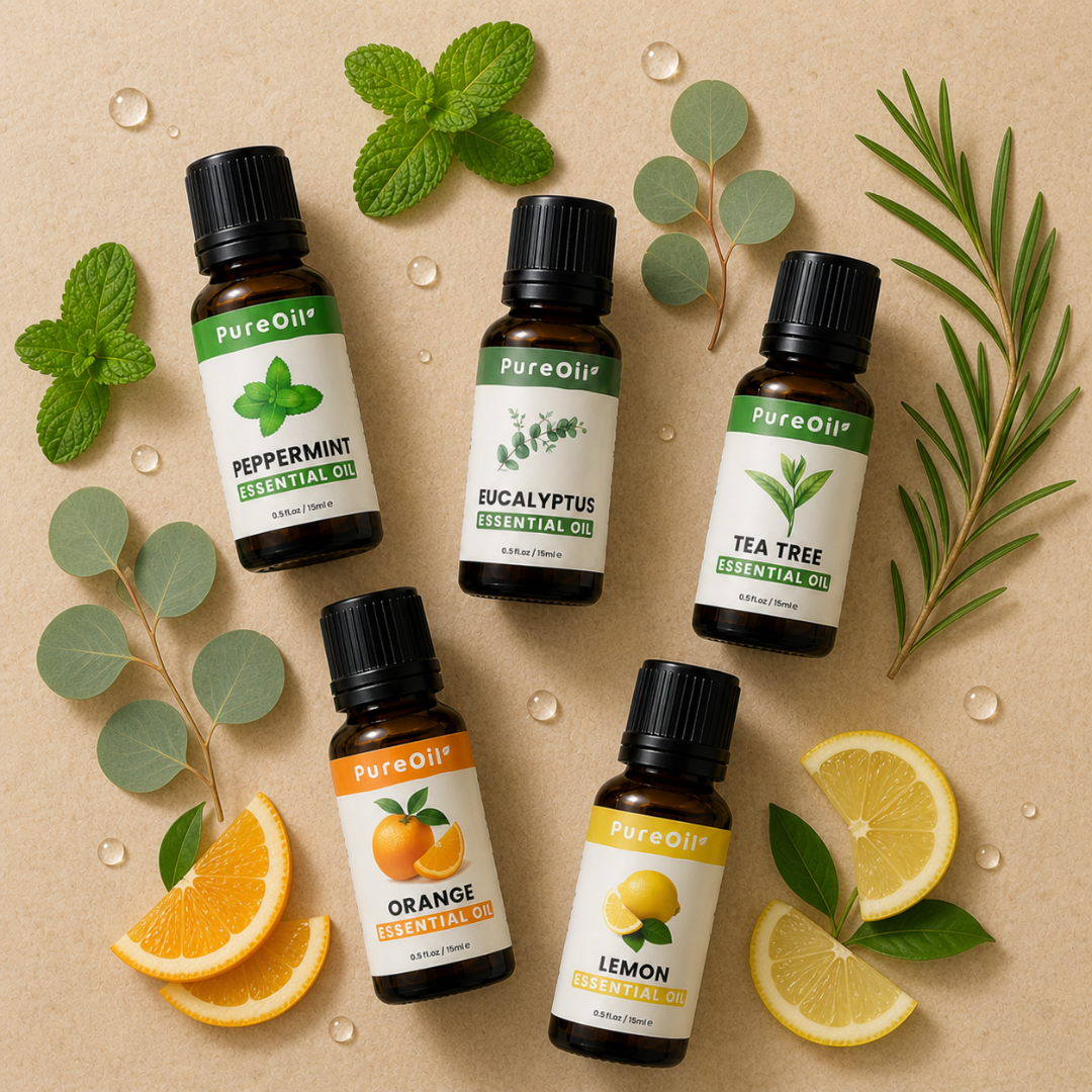 Etherische oil set: Energizes & Refreshes