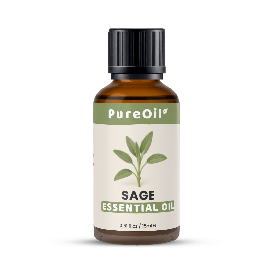 Salie Etherische Olie 100% Puur & Stoomgedestilleerd