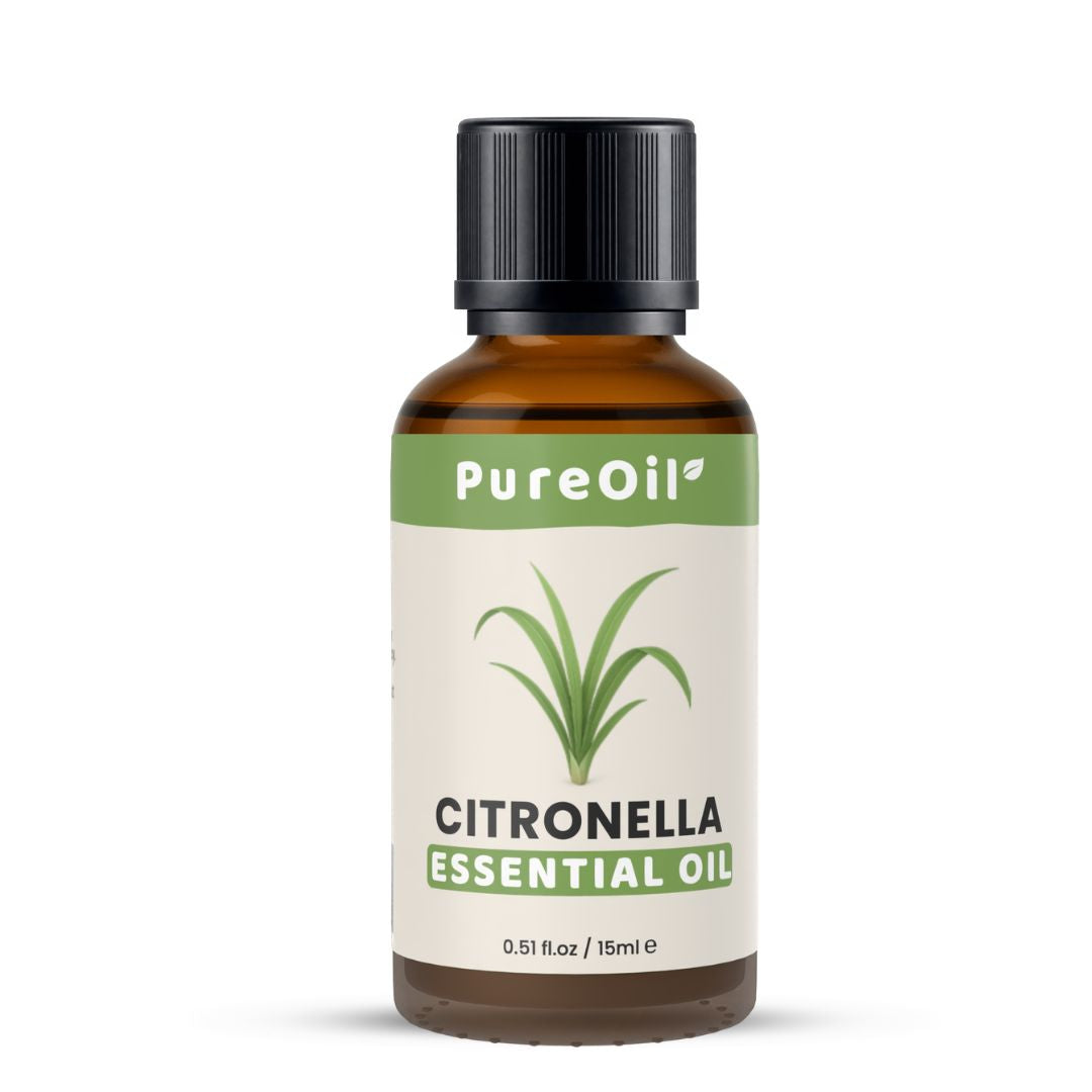 Citronella Etherische Olie 100% Puur & Stoomgedestilleerd