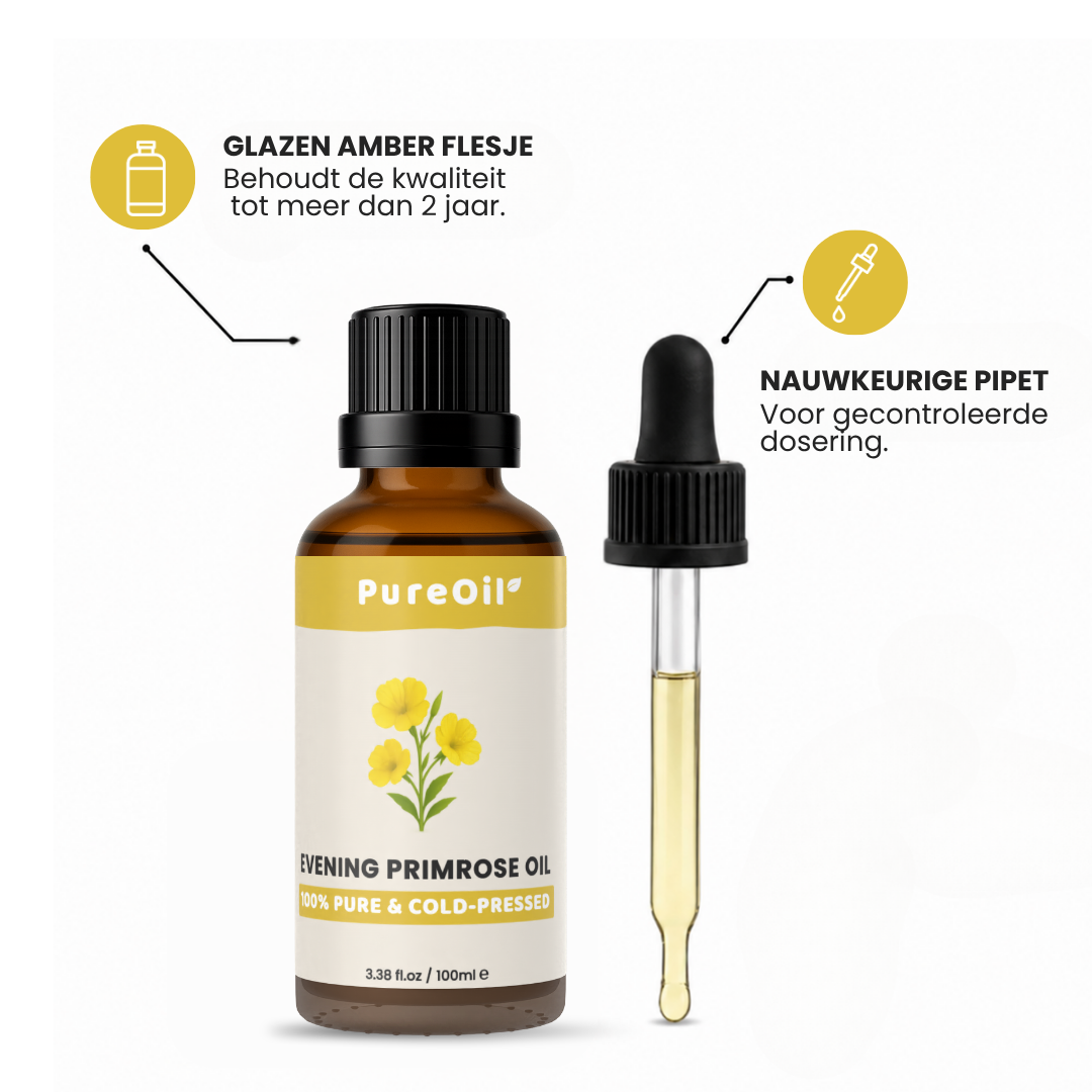 Evening Primrose Oil (100ML) - 100% Pure & Cold-Pressed