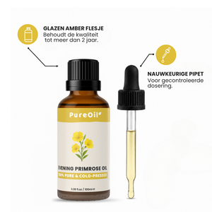 Teunisbloem Olie (100ML) - 100% Puur & Koudgeperst