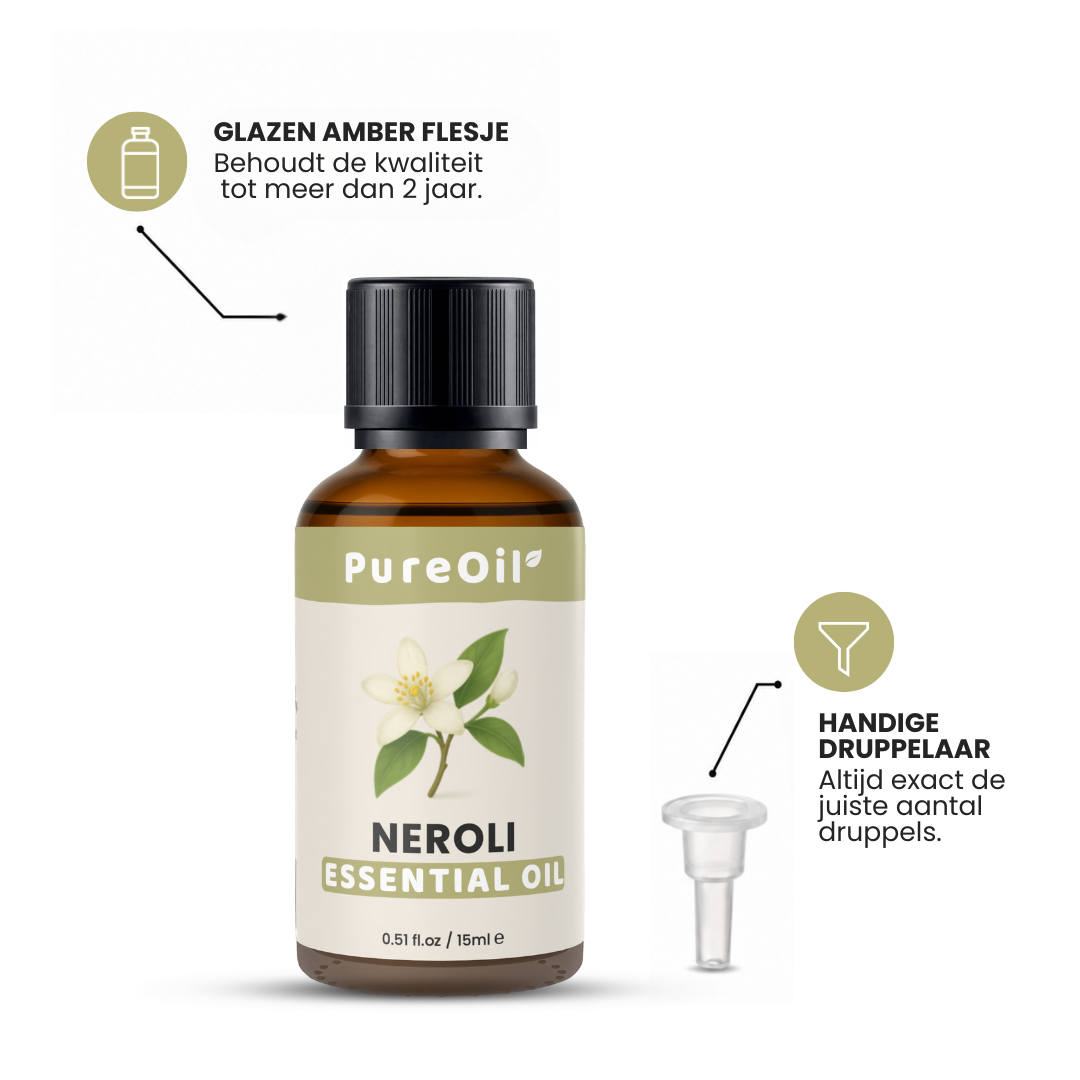 Huile Essentielle de Néroli 100% Pure & Distillée à la Vapeur