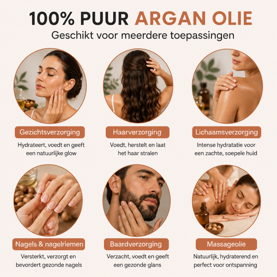 Argan Olie (100% Puur & Koudgeperst)