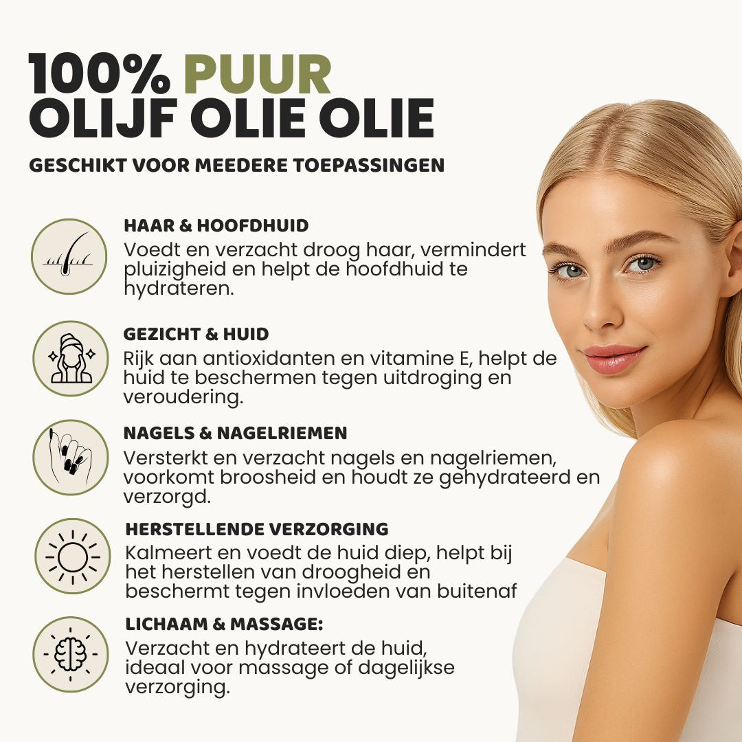 Olijf Olie (100ML) 100% Puur & Koudgeperst