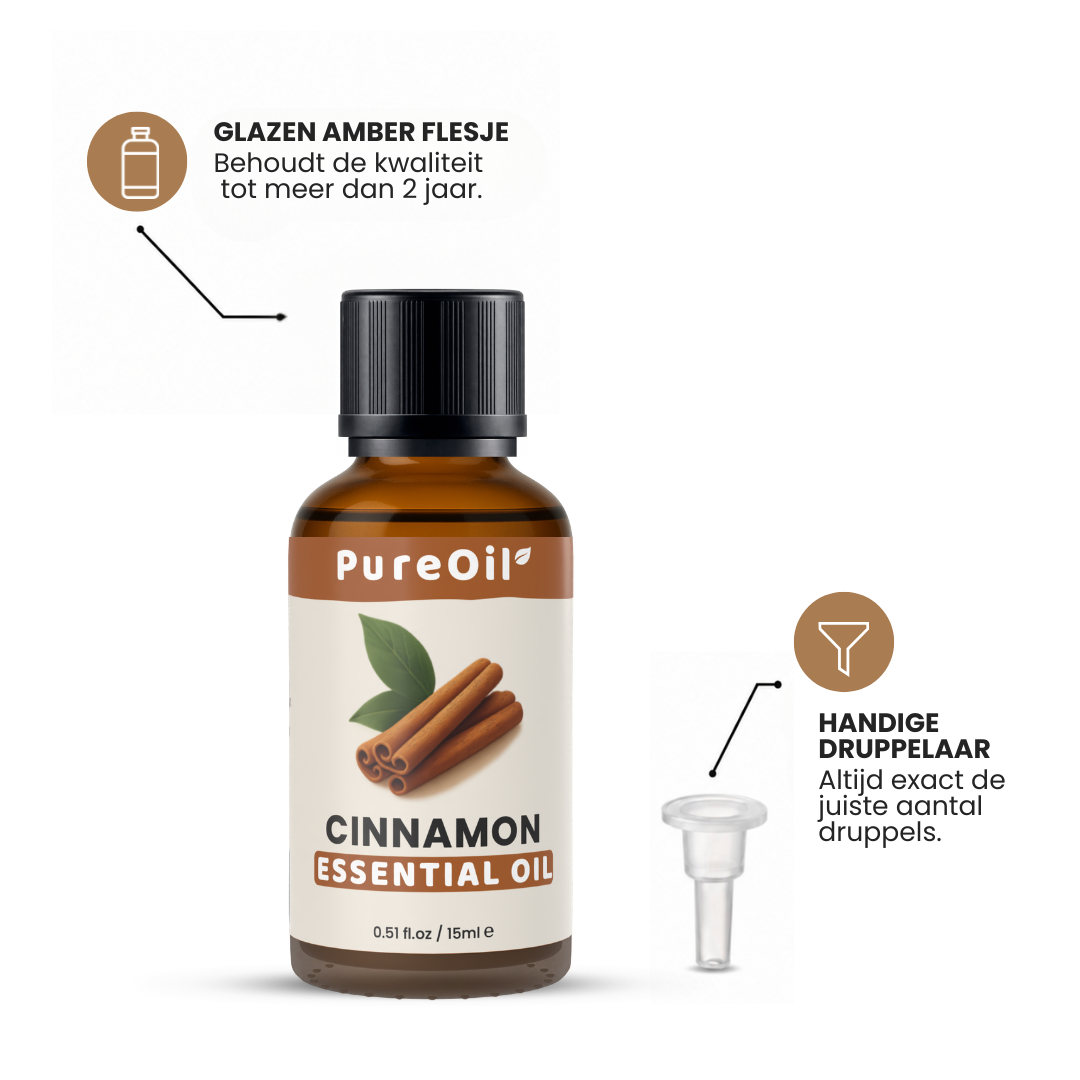 Cinnamon Essential Oil 100% Pure & Steam Distilled