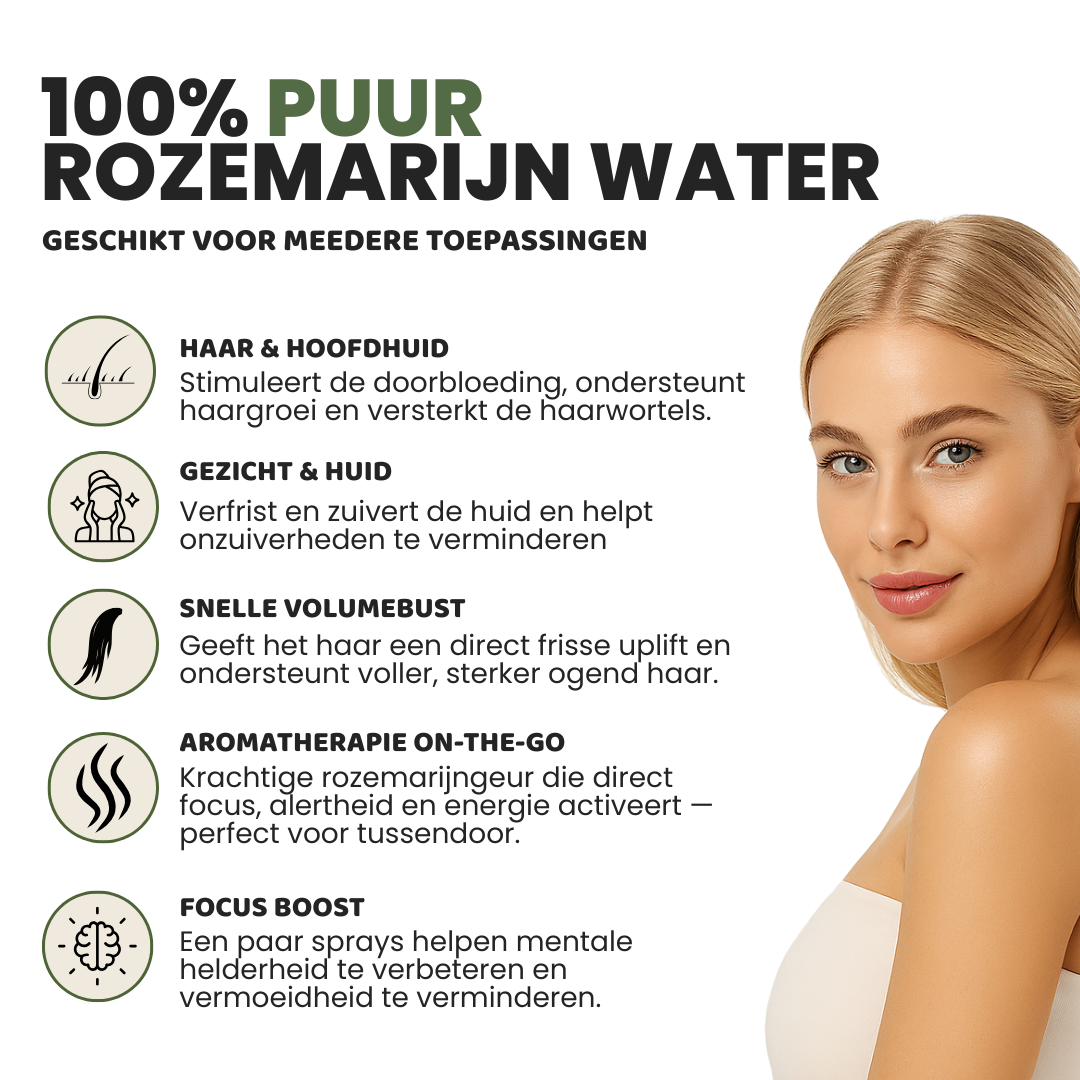 Rozemarijn Water (150ML) 100% Natuurlijk & Vegan
