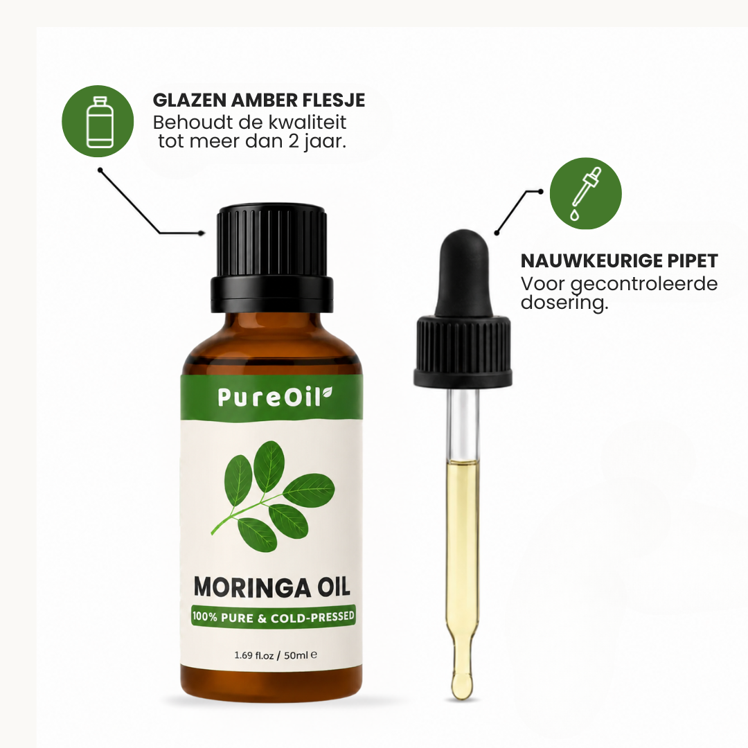 Moringa Olie (50ML) 100% Puur & Koudgeperst