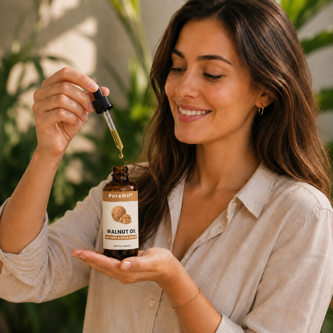 Huile de Noix 100% Pure & Pressée à Froid
