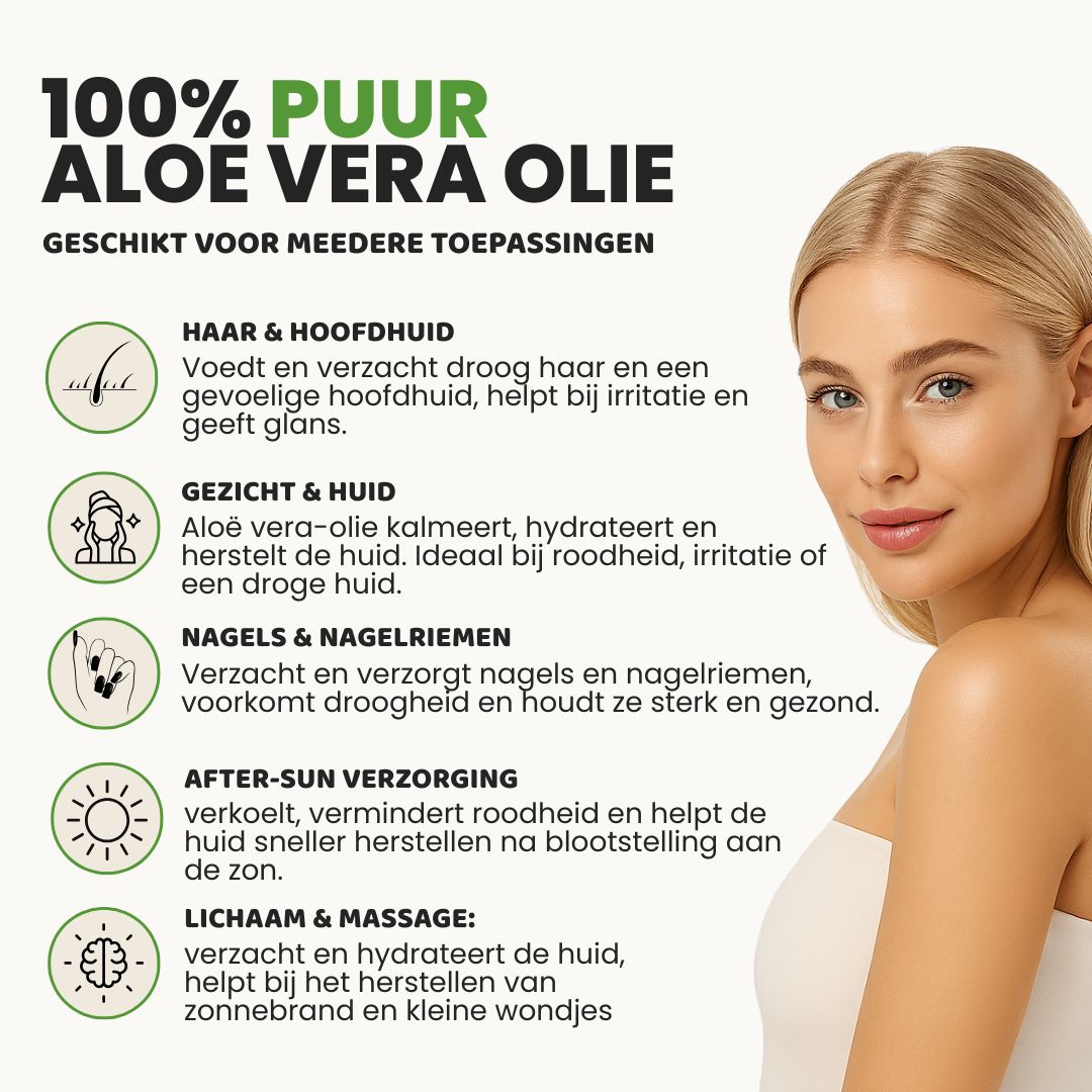 Aloë Vera Olie (50ML) – 100% Puur & Natuurlijk