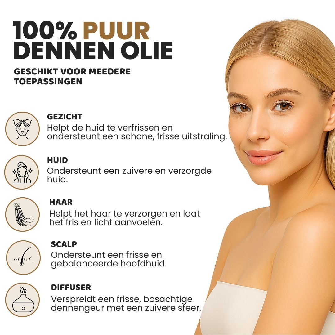 Dennen Etherische Olie 100% Puur & Stoomgedestilleerd