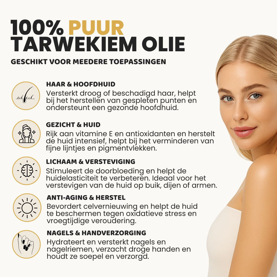 Tarwekiem Olie (100ML) – 100% Puur & Koudgeperst