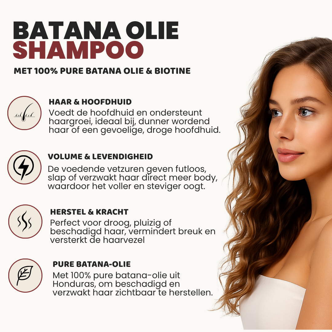 Batana Shampoo (300ML) - Met 100% Natuurlijk Ingrediënten
