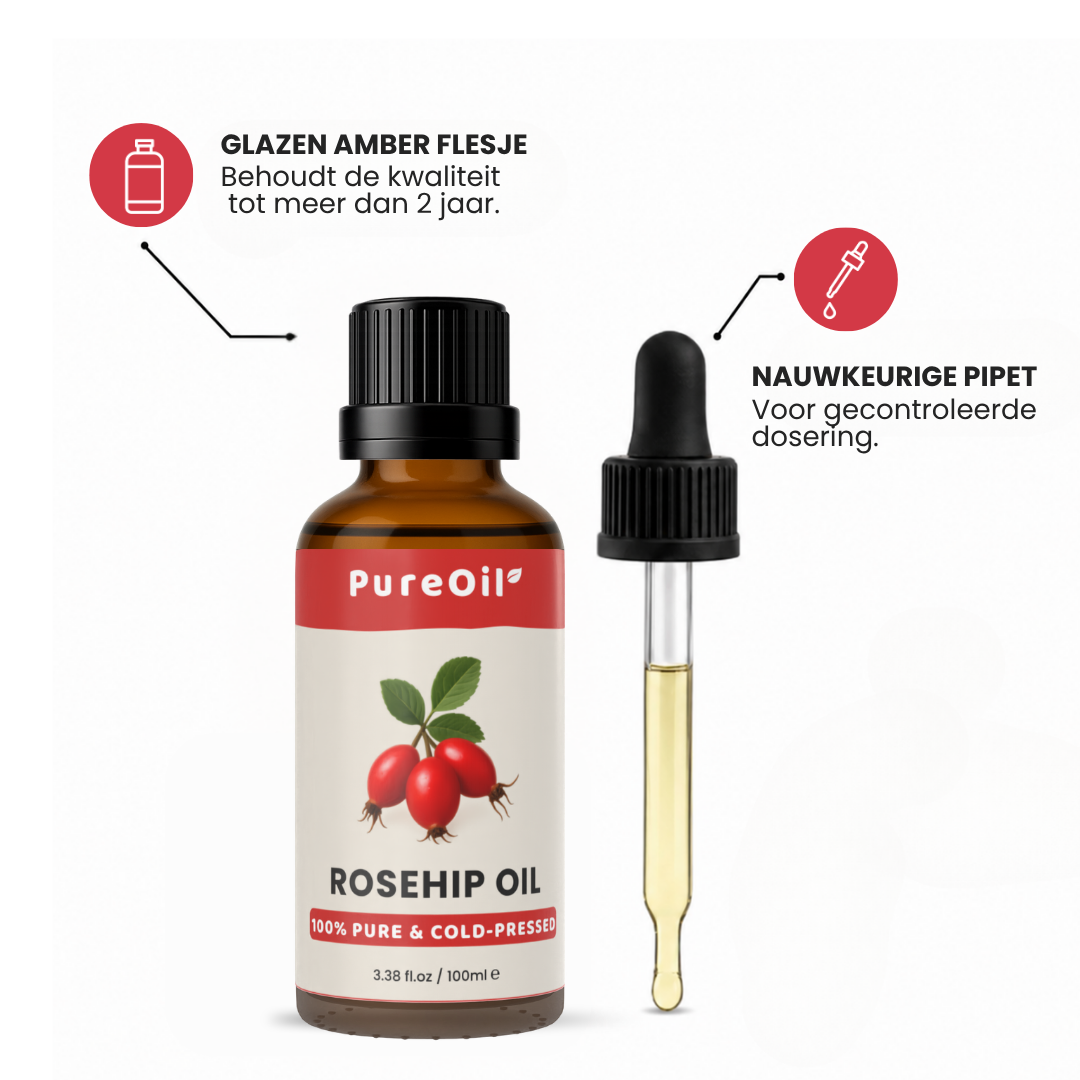 Huile de Rose Musquée (100% Pure & Pressée à Froid)