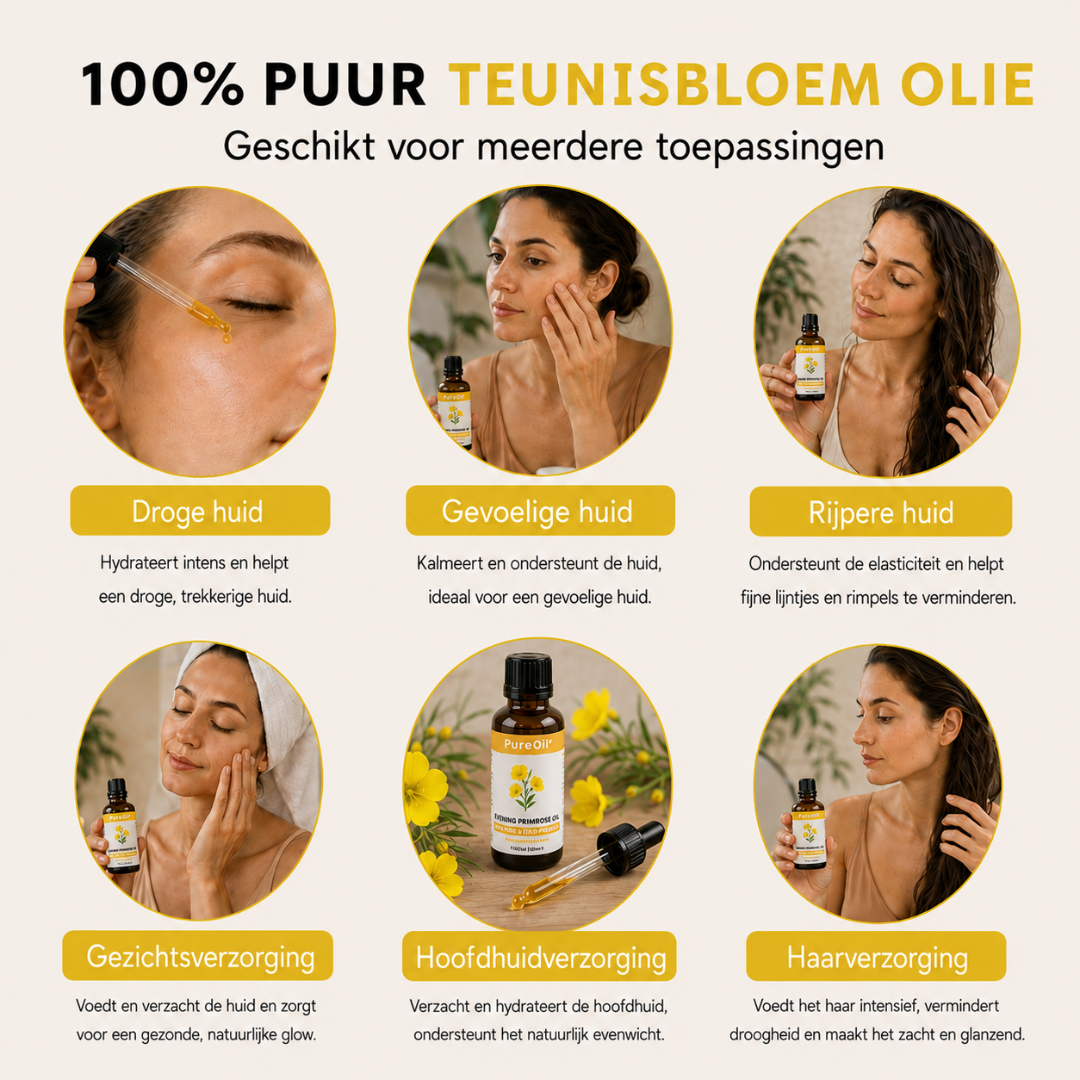 Evening Primrose Oil (100ML) - 100% Pure & Cold-Pressed