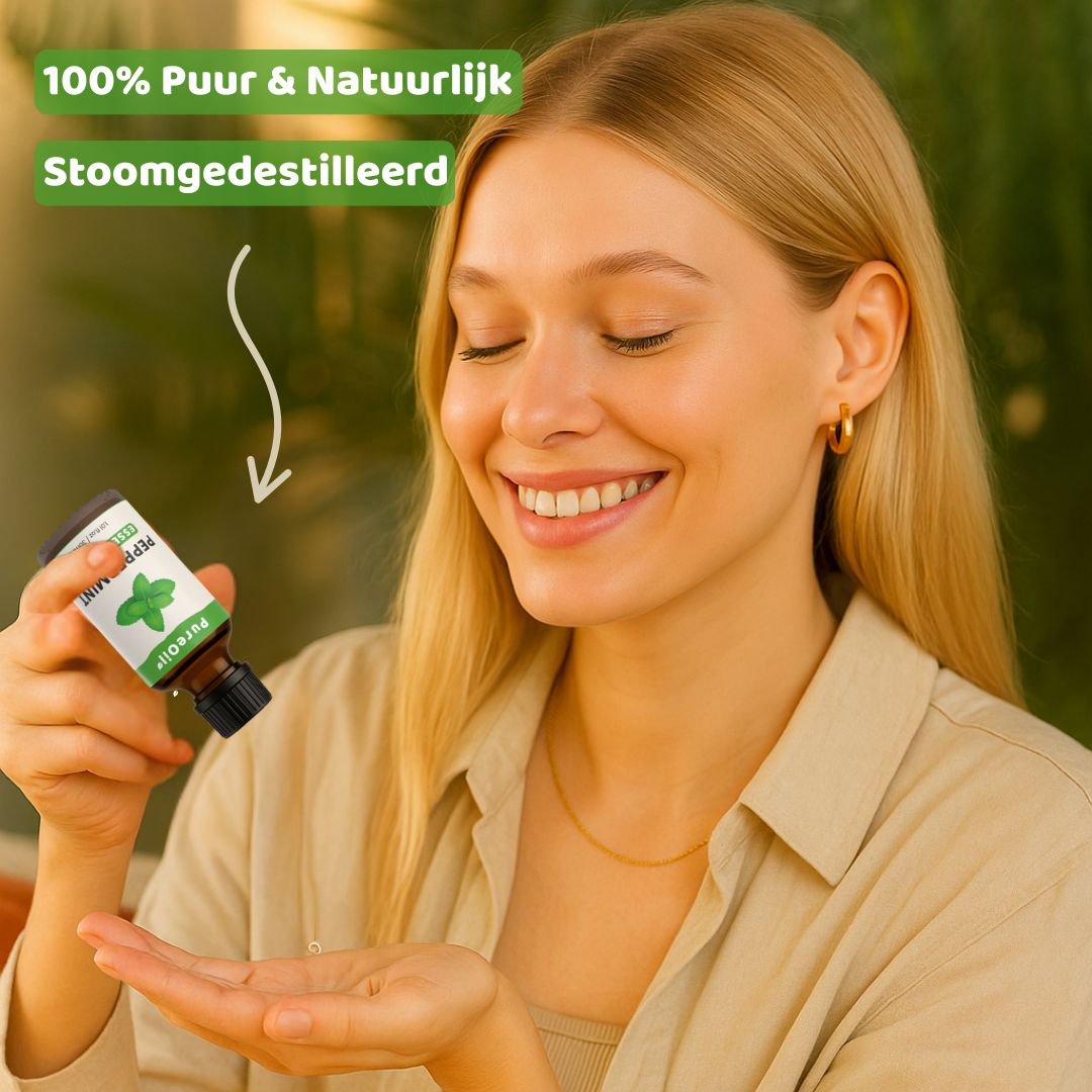 Pepermunt Olie (30ml) 100% Puur & Stoomgedestilleerd