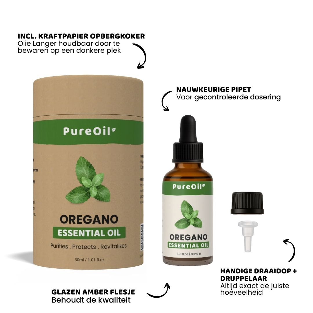 Oregano Olie (30ML) 100% Puur & Stoomgedestilleerd