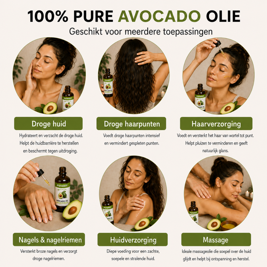 Avocado Olie – 100% Puur & Natuurlijk