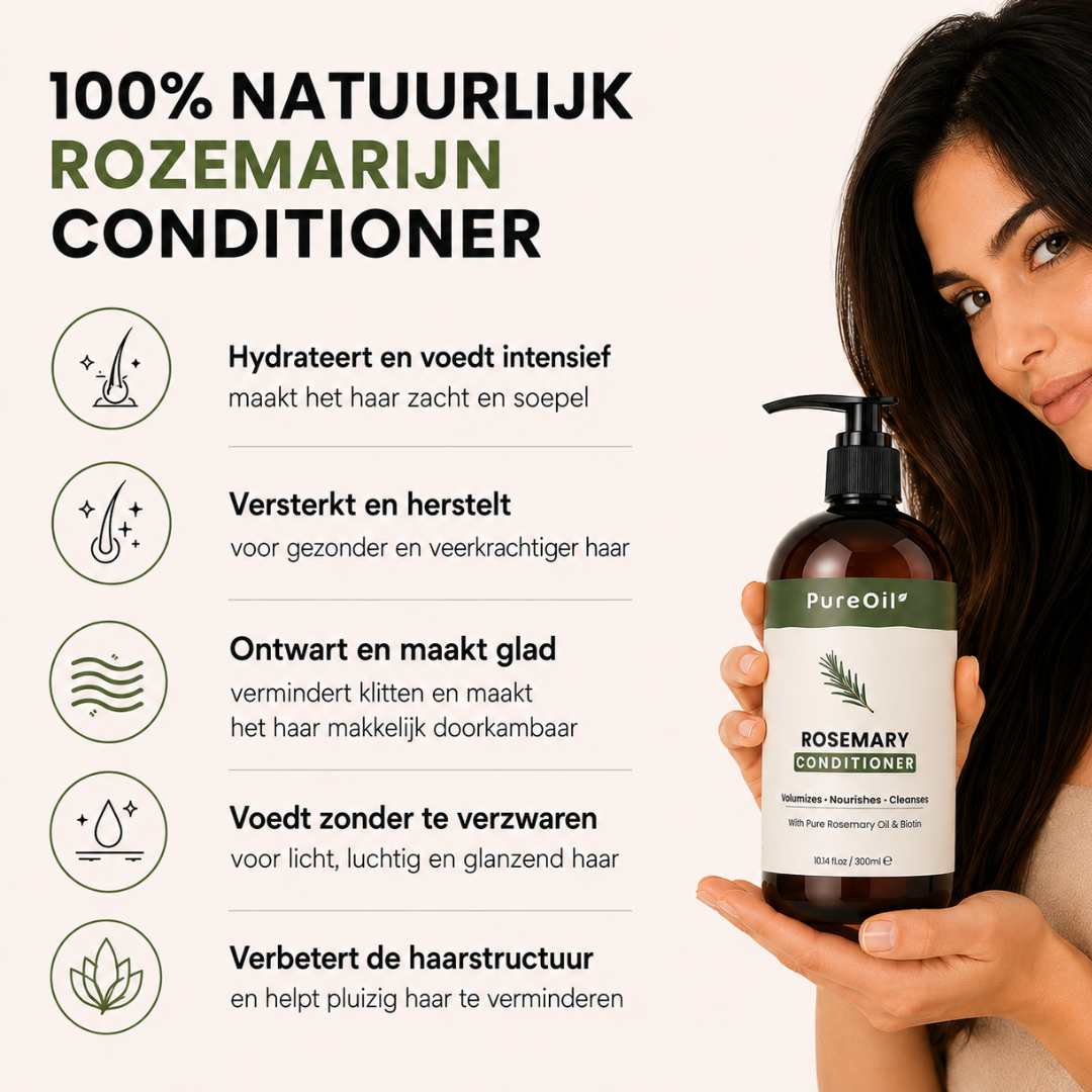 Rozemarijn Conditioner (300ML) - Met 100% Natuurlijk Ingrediënten