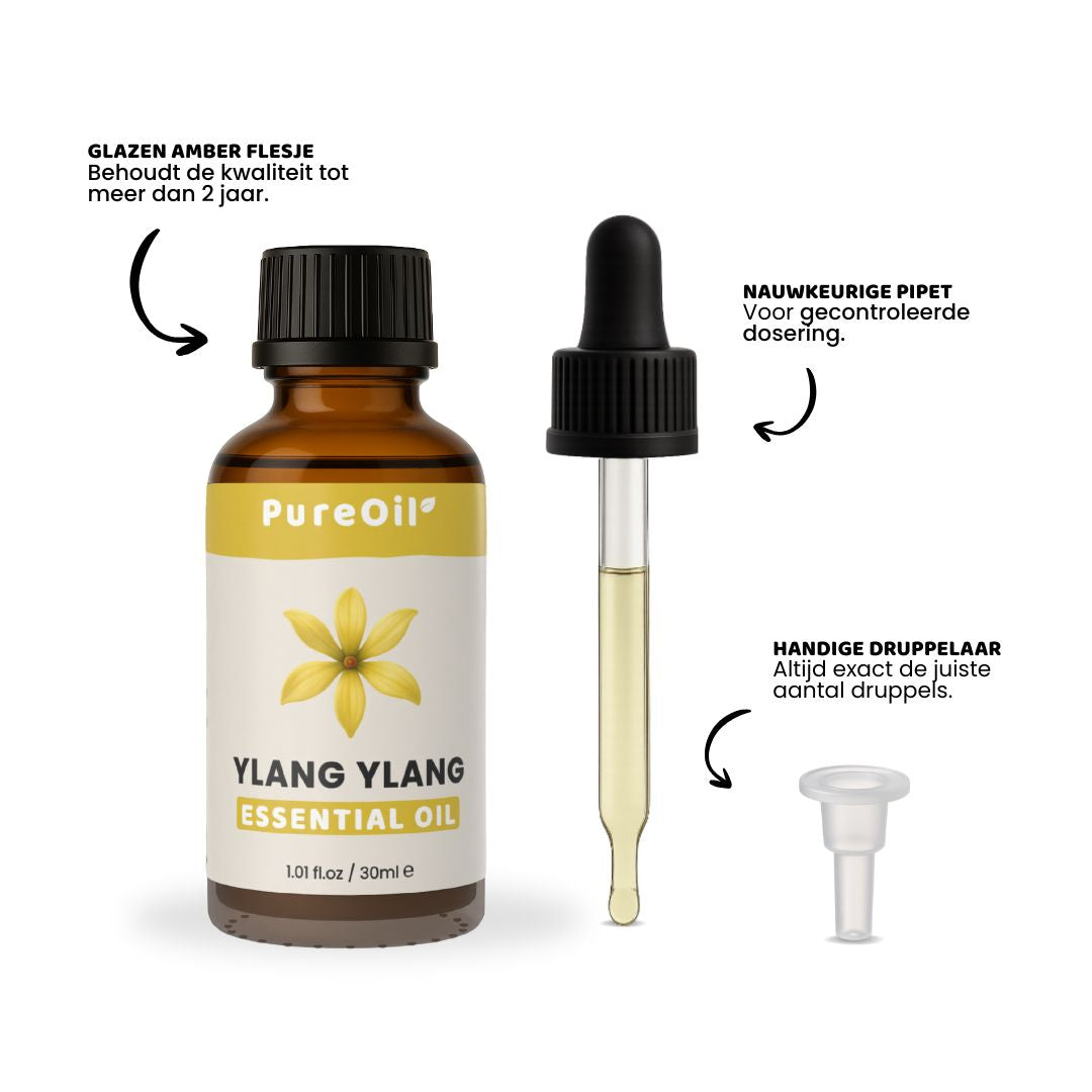 Ylang Ylang Olie (30ML) 100% Puur & Stoomgedestilleerd