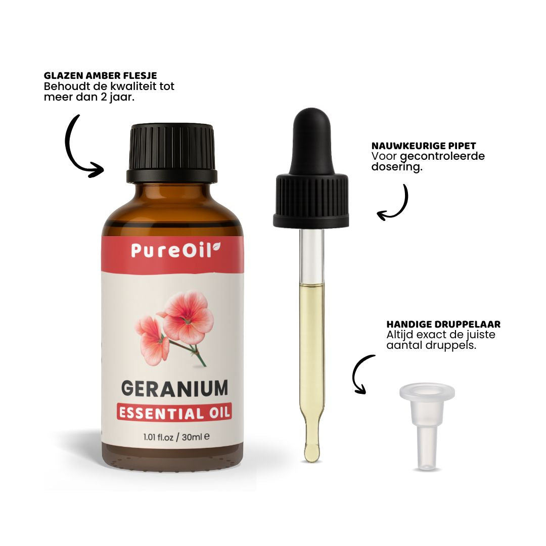 Geranium (30ML) 100% Puur & Stoomgedestilleerd
