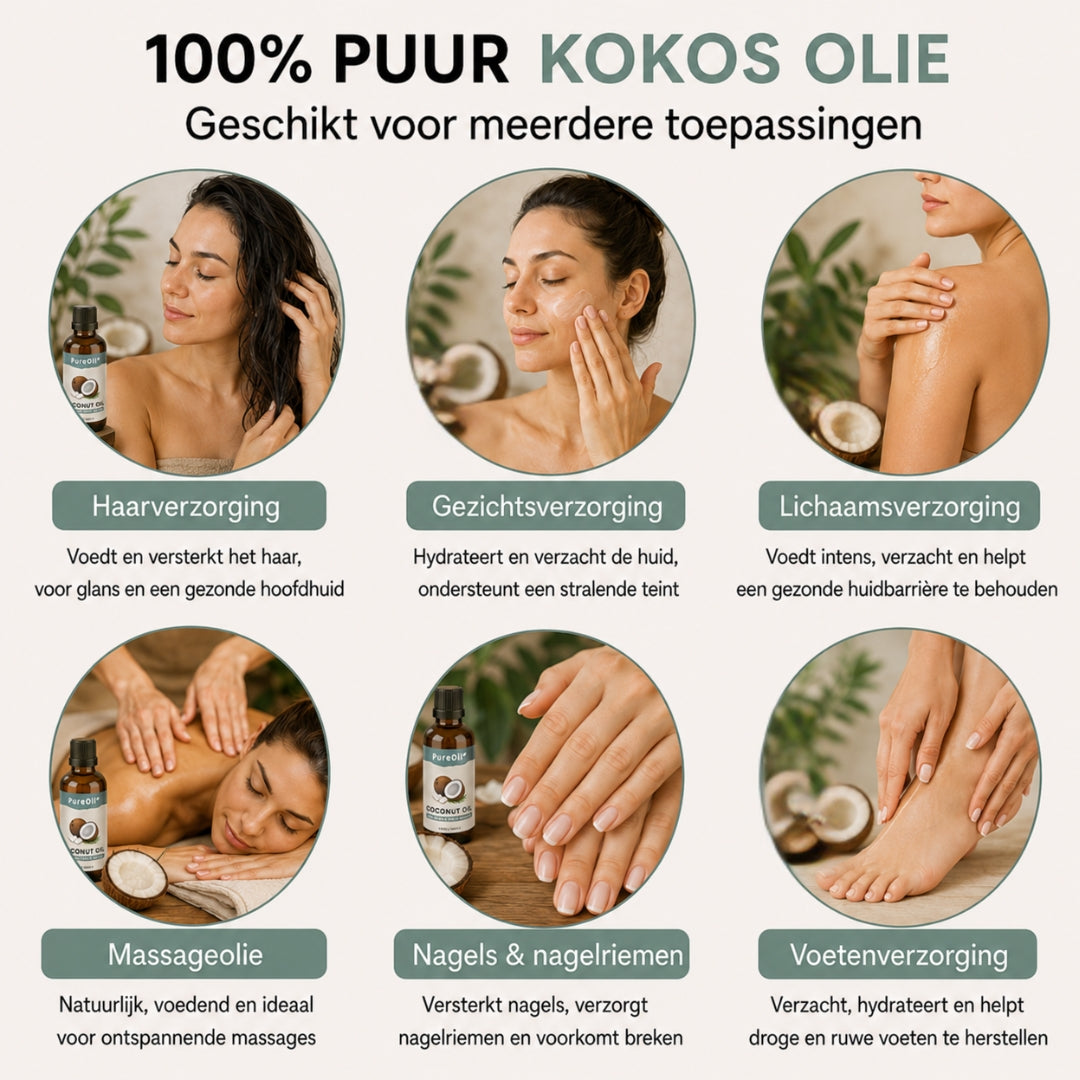 Kokos Olie - 100% Puur & Koudgeperst