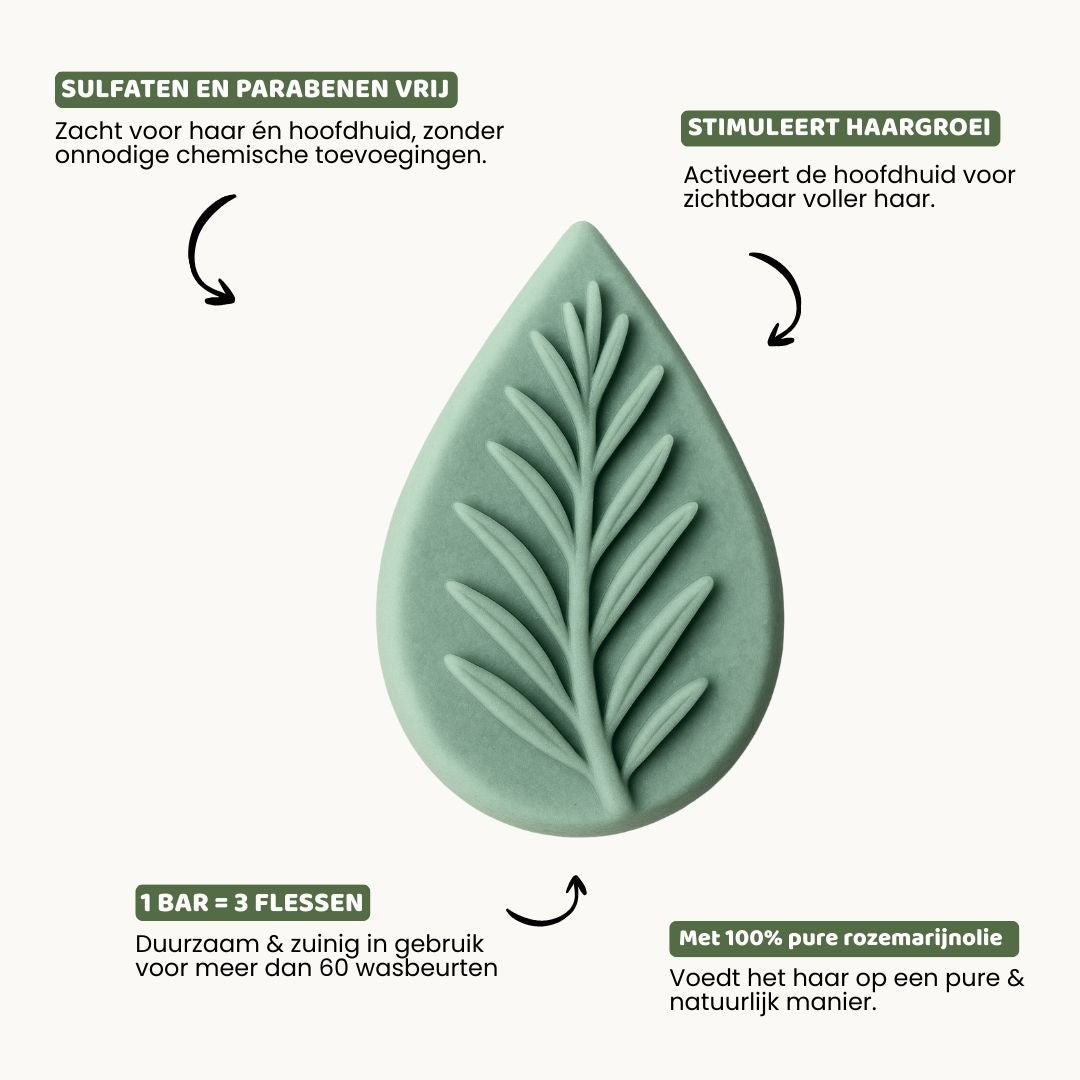 Rozemarijn Conditioner Bar - 100% Natuurlijk - 80g