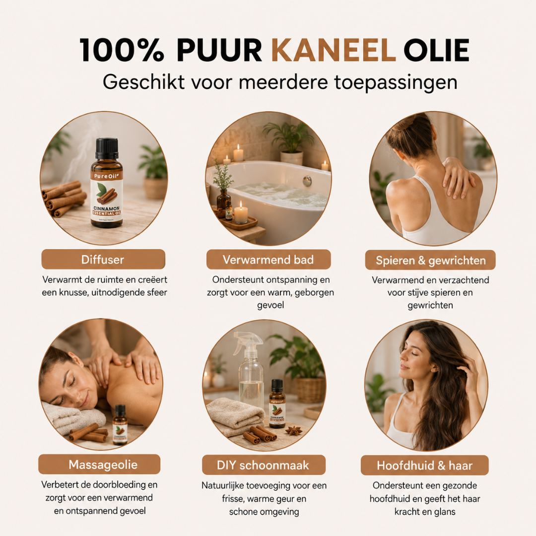 Cinnamon Essential Oil 100% Pure & Steam Distilled