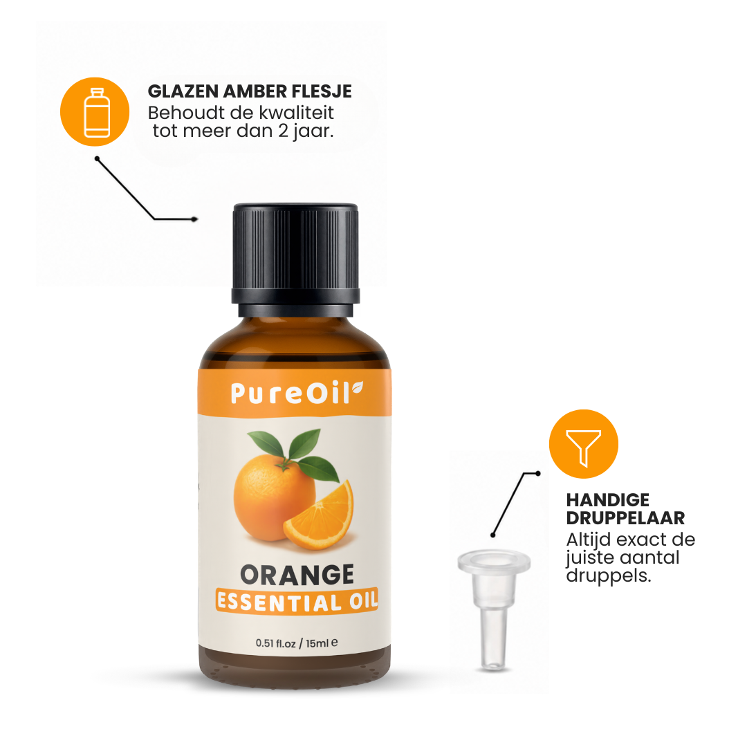Ätherisches Orangenöl 100 % rein & dampfdestilliert