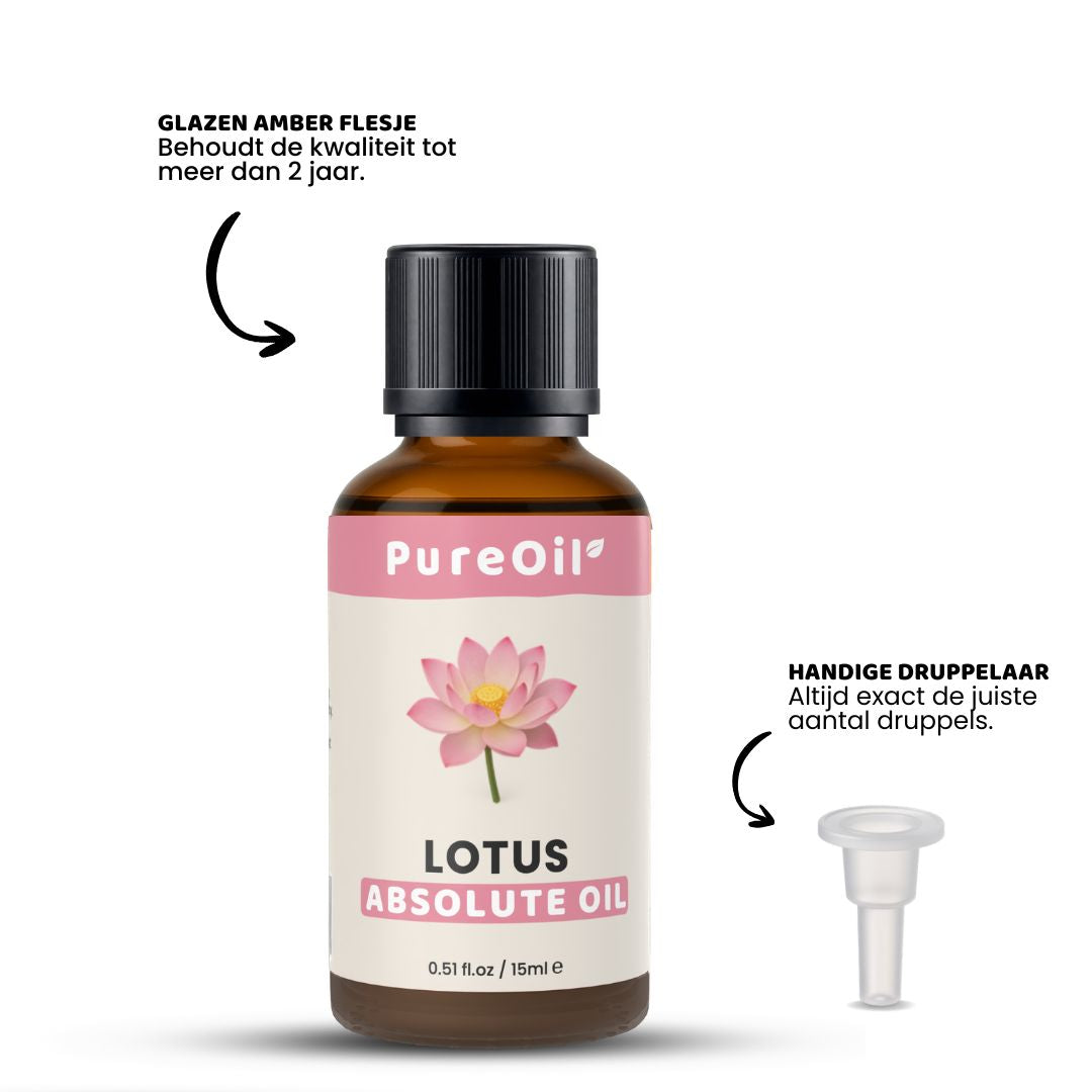 Lotus Etherische Olie 100% Puur & Stoomgedestilleerd