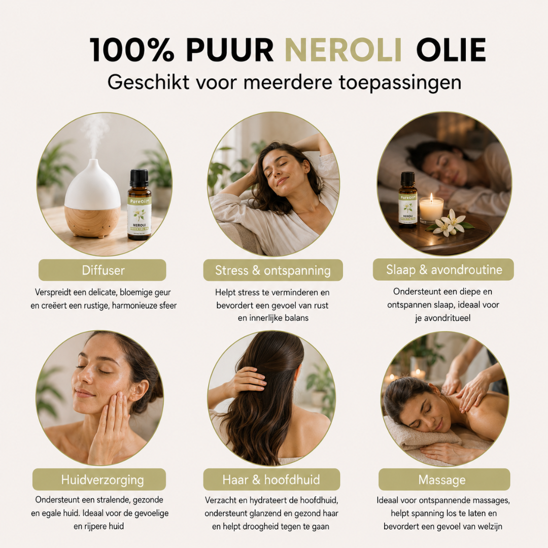 Huile Essentielle de Néroli 100% Pure & Distillée à la Vapeur