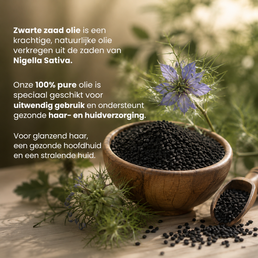 Zwarte Zaad Olie (100% Natuurlijk & Koudgeperst)