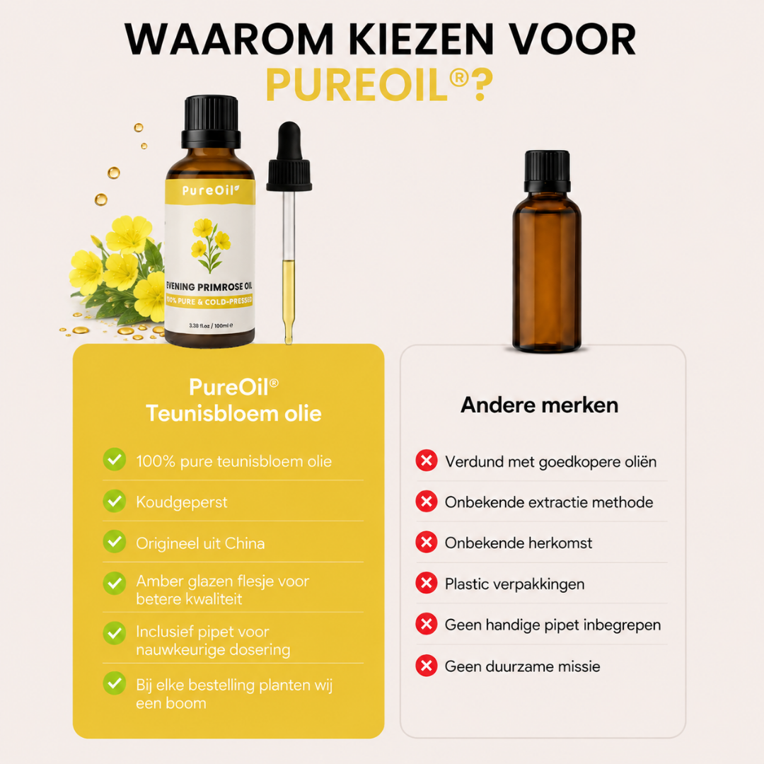 Evening Primrose Oil (100ML) - 100% Pure & Cold-Pressed