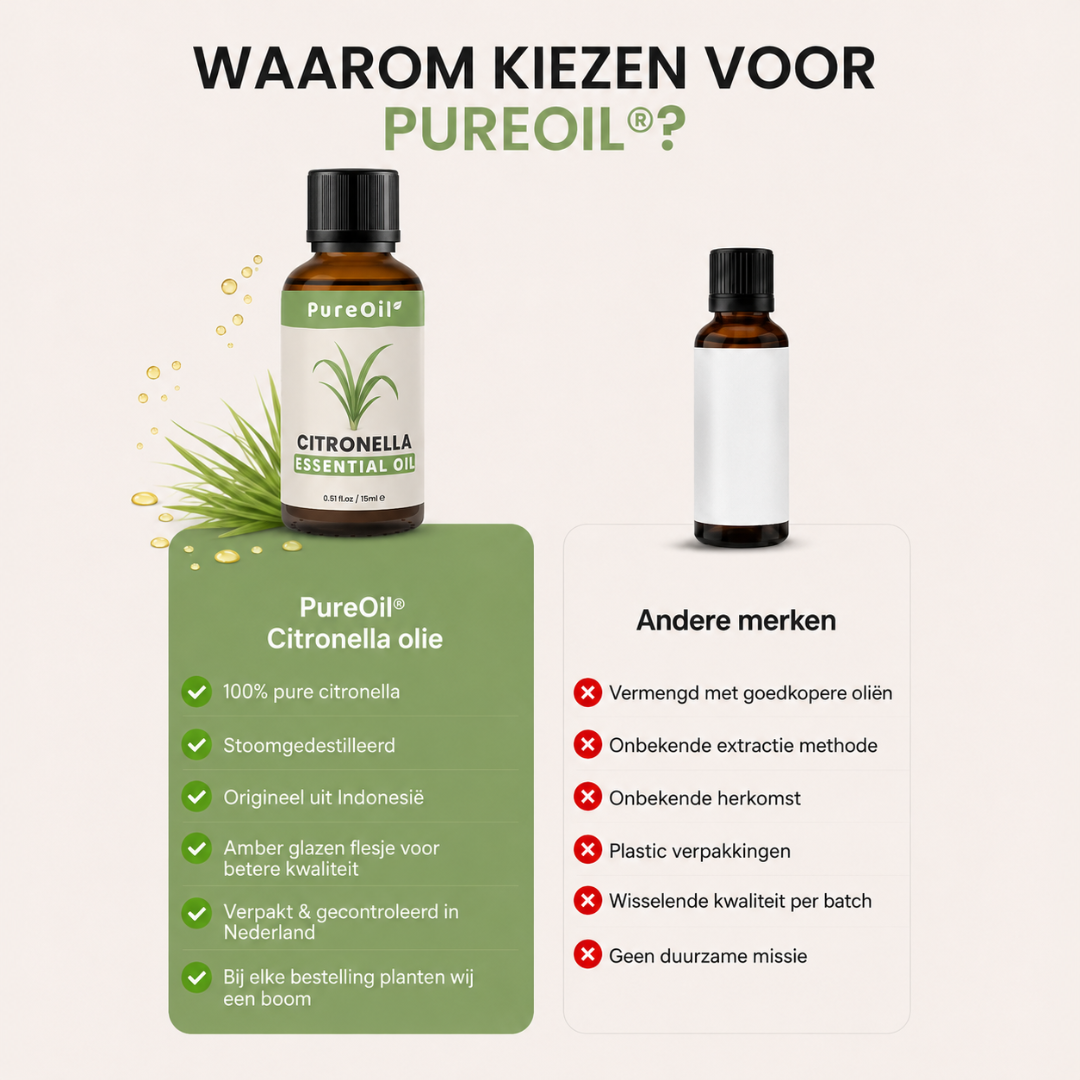 Ätherisches Citronellaöl 100 % rein & dampfdestilliert
