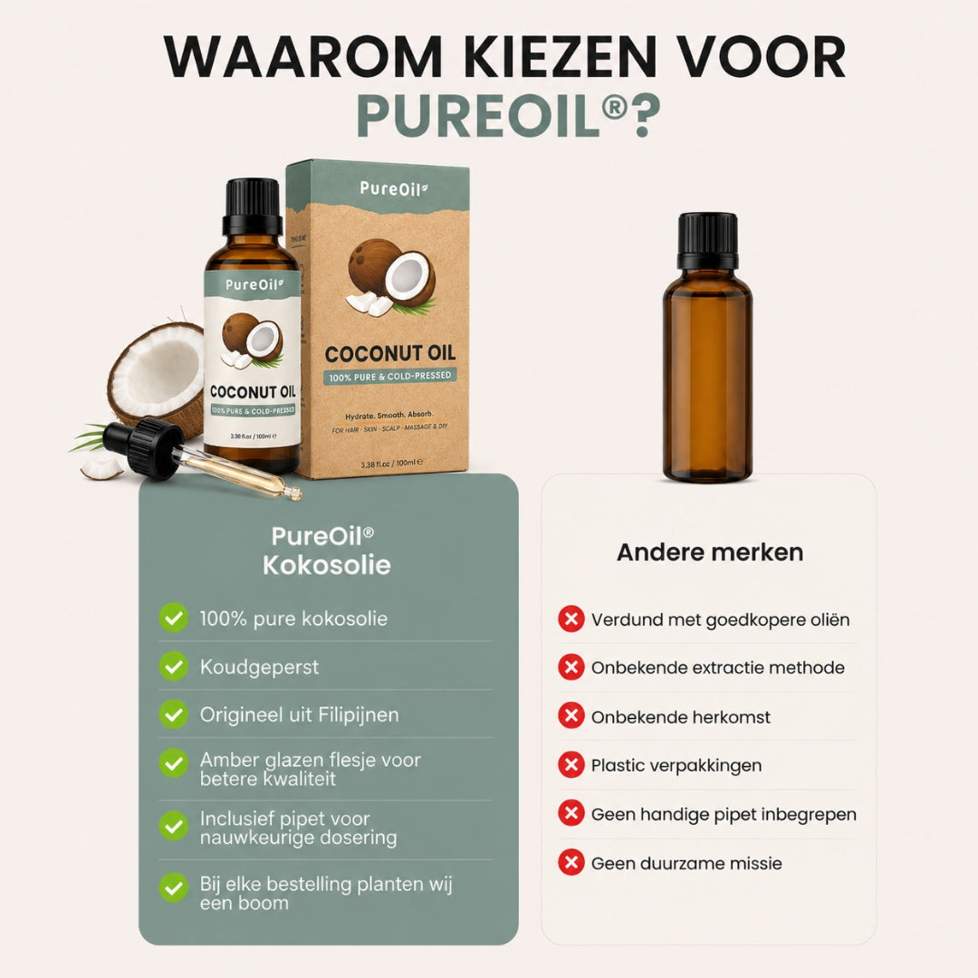 Kokos Olie - 100% Puur & Koudgeperst