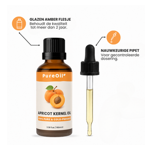 Abrikozenpit Olie (100ML) – 100% Puur & Koudgeperst