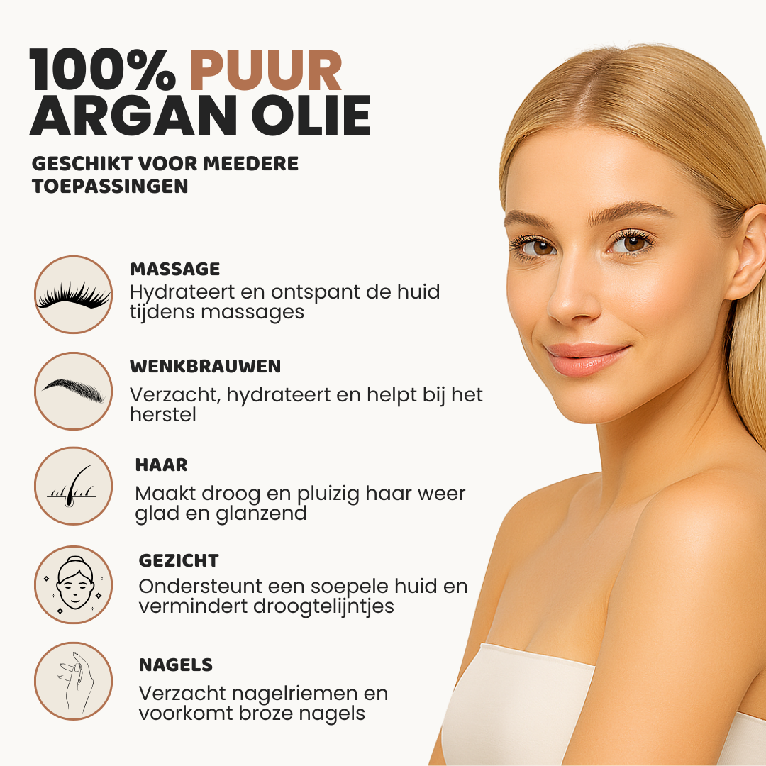 Argan Olie (100ML) 100% Puur & Koudgeperst