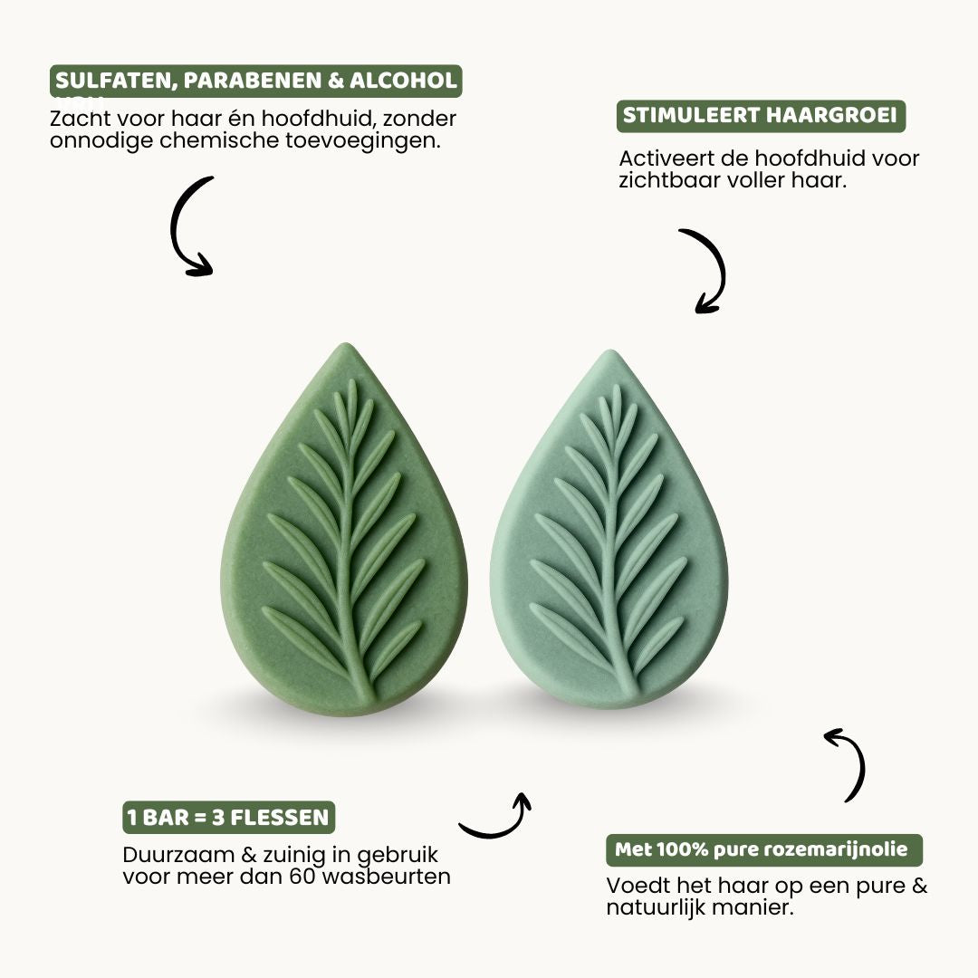 Rozemarijn Shampoo en Conditioner Bar set