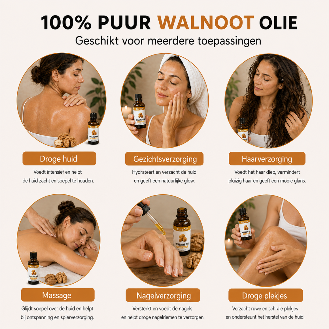 Huile de Noix 100% Pure & Pressée à Froid