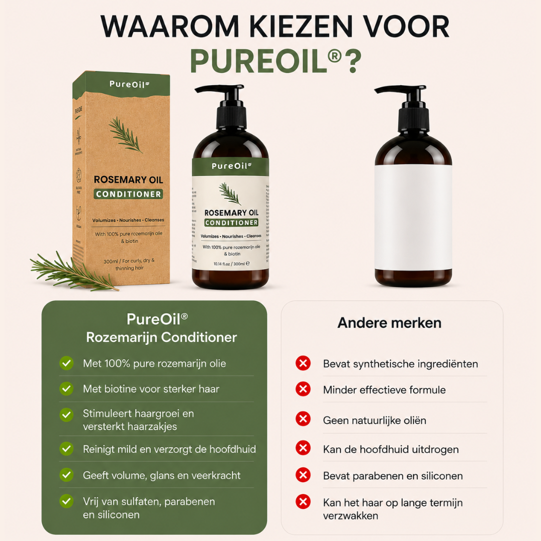 Rozemarijn Conditioner (300ML) - Met 100% Natuurlijk Ingrediënten