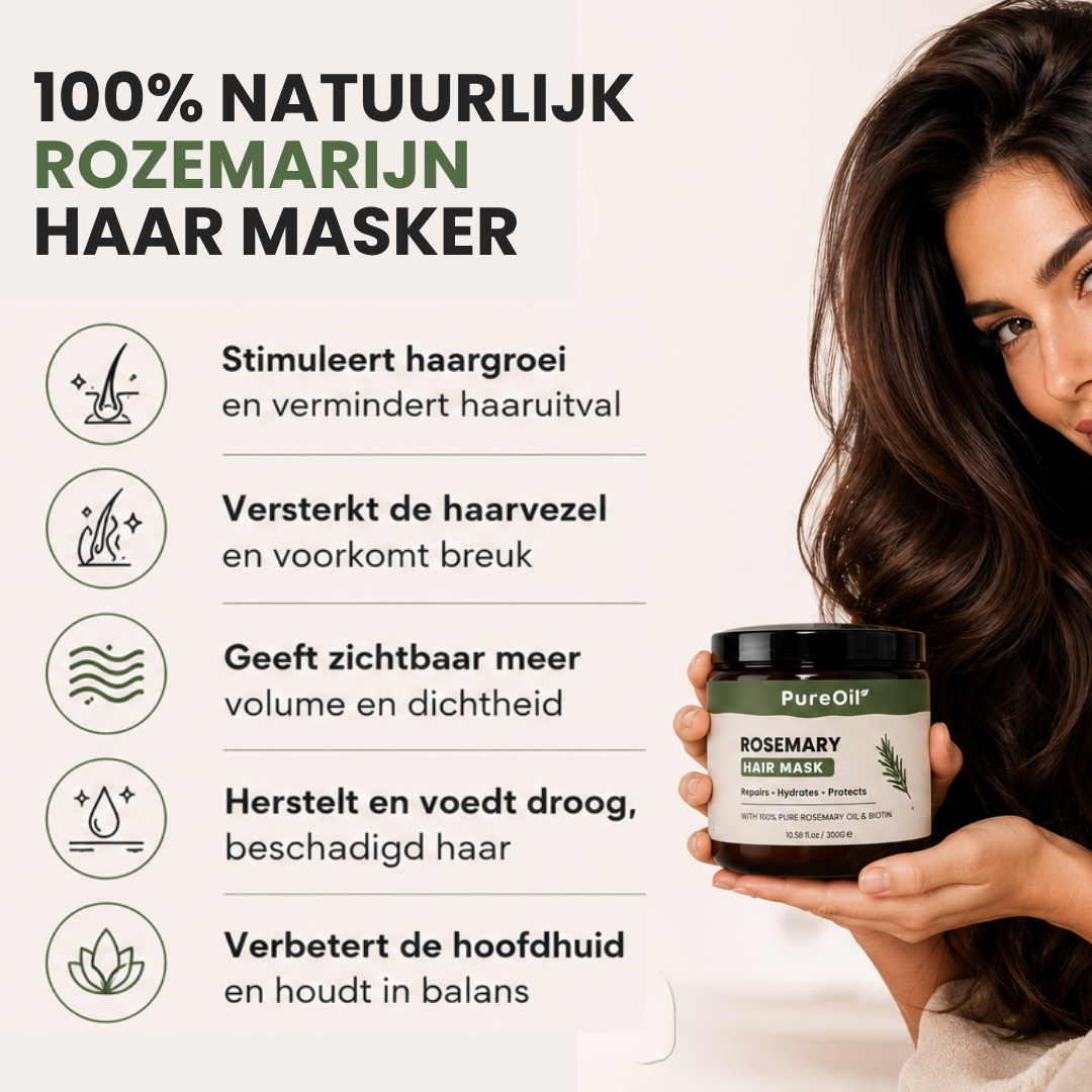 Rozemarijn Masker (300ML) - Met 100% Natuurlijk Ingrediënten